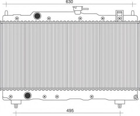 Imagine Radiator, racire motor MAGNETI MARELLI 350213116200