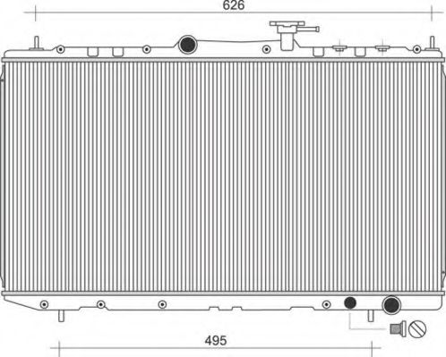 Imagine Radiator, racire motor MAGNETI MARELLI 350213116300