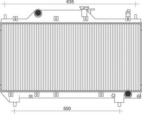 Imagine Radiator, racire motor MAGNETI MARELLI 350213116600