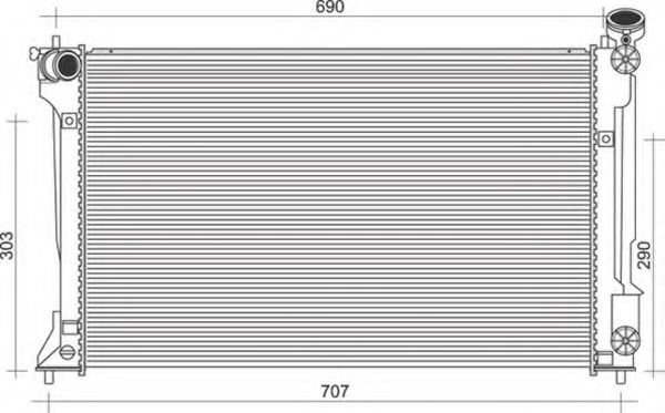 Imagine Radiator, racire motor MAGNETI MARELLI 350213116900