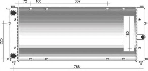 Imagine Radiator, racire motor MAGNETI MARELLI 350213117009