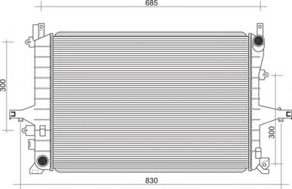 Imagine Radiator, racire motor MAGNETI MARELLI 350213117100