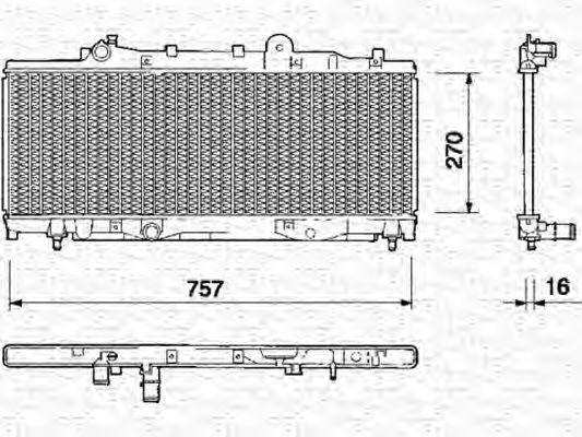 Imagine Radiator, racire motor MAGNETI MARELLI 350213118000