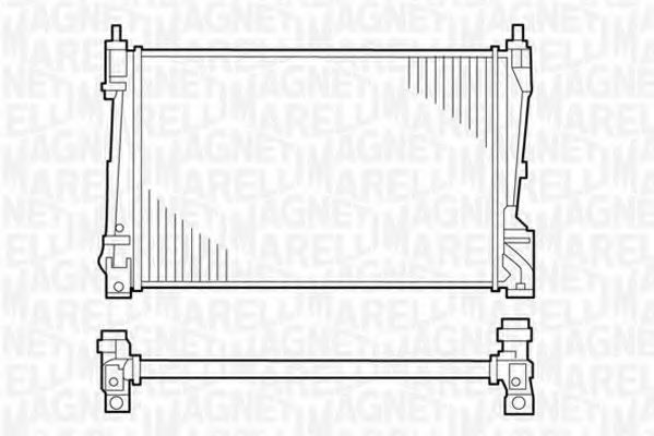 Imagine Radiator, racire motor MAGNETI MARELLI 350213121000