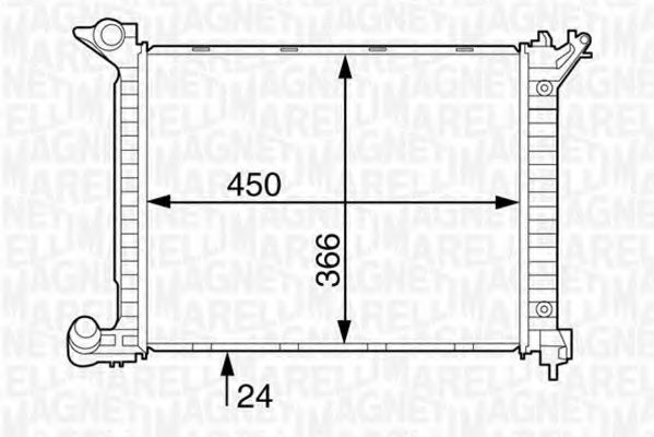 Imagine Radiator, racire motor MAGNETI MARELLI 350213122800