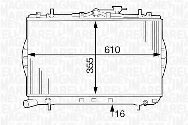 Imagine Radiator, racire motor MAGNETI MARELLI 350213123600