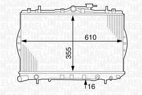 Imagine Radiator, racire motor MAGNETI MARELLI 350213123700