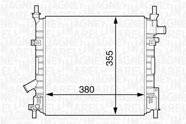 Imagine Radiator, racire motor MAGNETI MARELLI 350213124300