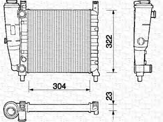 Imagine Radiator, racire motor MAGNETI MARELLI 350213125000