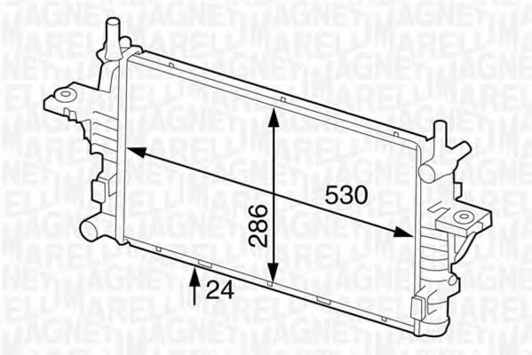 Imagine Radiator, racire motor MAGNETI MARELLI 350213126100