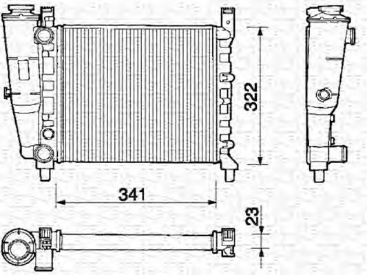 Imagine Radiator, racire motor MAGNETI MARELLI 350213127000