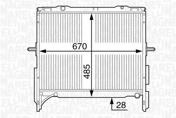 Imagine Radiator, racire motor MAGNETI MARELLI 350213128600