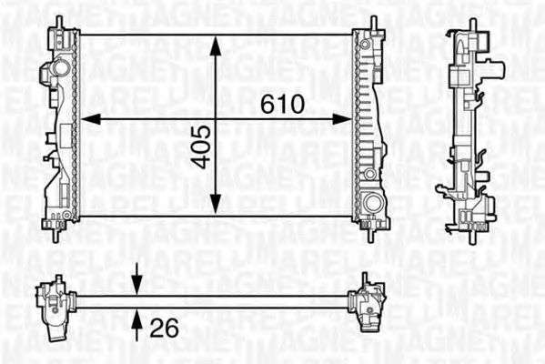 Imagine Radiator, racire motor MAGNETI MARELLI 350213129600