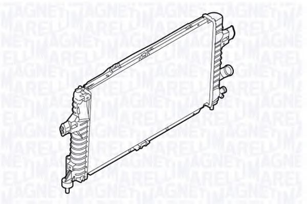 Imagine Radiator, racire motor MAGNETI MARELLI 350213130500