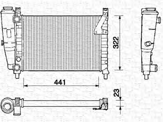 Imagine Radiator, racire motor MAGNETI MARELLI 350213131000