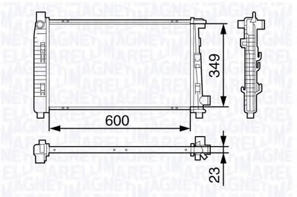 Imagine Radiator, racire motor MAGNETI MARELLI 350213132000