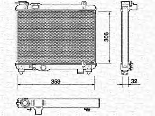 Imagine Radiator, racire motor MAGNETI MARELLI 350213137000