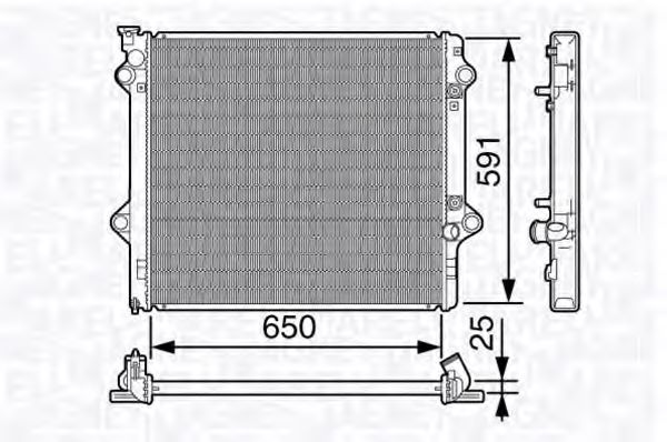 Imagine Radiator, racire motor MAGNETI MARELLI 350213137300