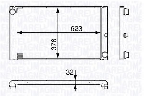 Imagine Radiator, racire motor MAGNETI MARELLI 350213138200