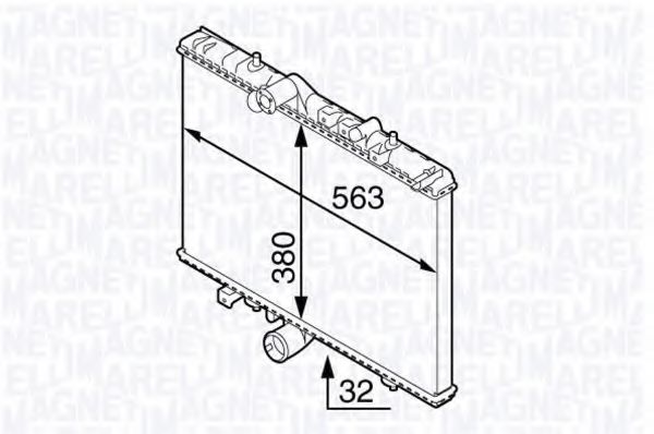 Imagine Radiator, racire motor MAGNETI MARELLI 350213138300