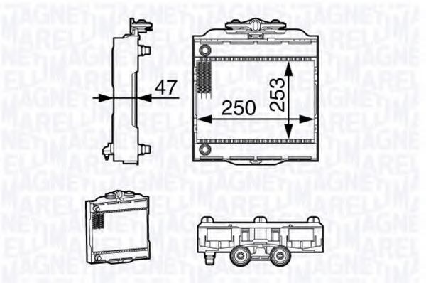 Imagine Radiator, racire motor MAGNETI MARELLI 350213139200