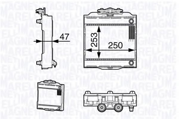 Imagine Radiator, racire motor MAGNETI MARELLI 350213139300