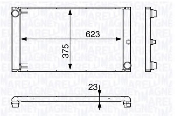 Imagine Radiator, racire motor MAGNETI MARELLI 350213140200