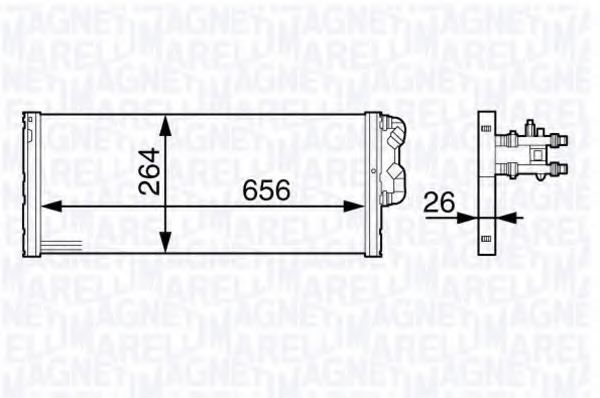 Imagine Radiator, racire motor MAGNETI MARELLI 350213140300