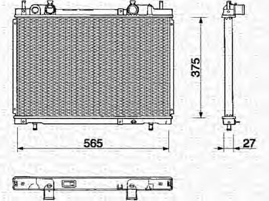 Imagine Radiator, racire motor MAGNETI MARELLI 350213141000