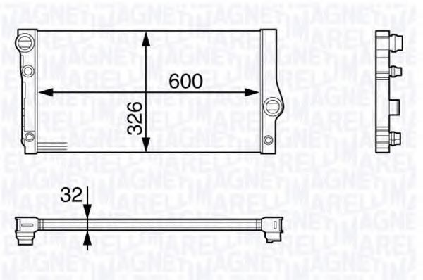 Imagine Radiator, racire motor MAGNETI MARELLI 350213142300