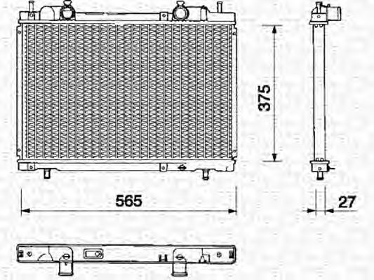 Imagine Radiator, racire motor MAGNETI MARELLI 350213143000