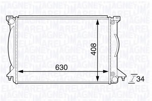 Imagine Radiator, racire motor MAGNETI MARELLI 350213143900