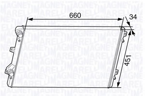 Imagine Radiator, racire motor MAGNETI MARELLI 350213144300