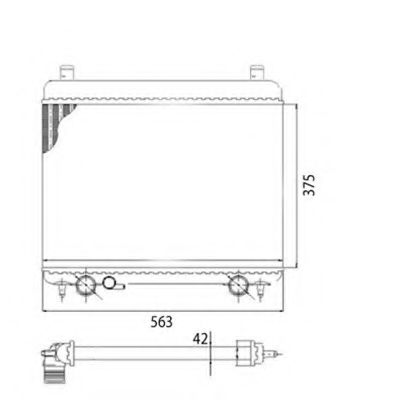 Imagine Radiator, racire motor MAGNETI MARELLI 350213153003