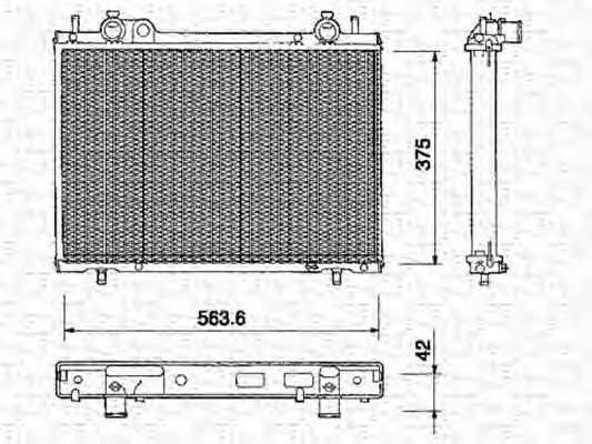 Imagine Radiator, racire motor MAGNETI MARELLI 350213158000