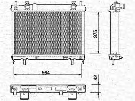 Imagine Radiator, racire motor MAGNETI MARELLI 350213165000