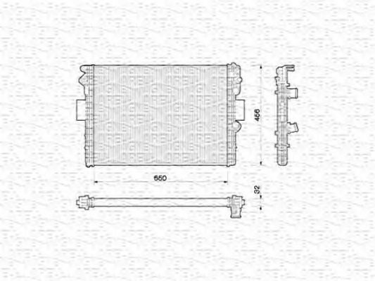 Imagine Radiator, racire motor MAGNETI MARELLI 350213170000