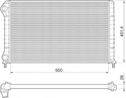 Imagine Radiator, racire motor MAGNETI MARELLI 350213179000