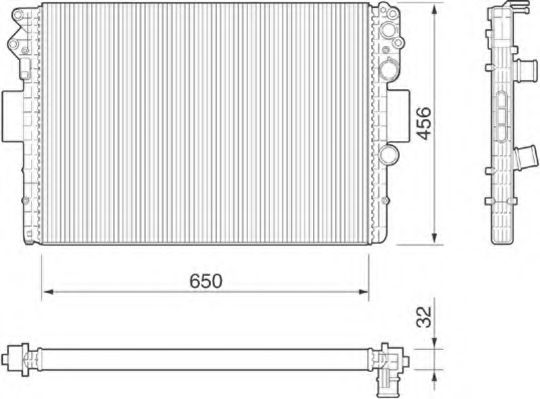 Imagine Radiator, racire motor MAGNETI MARELLI 350213182000