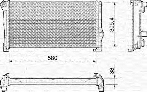 Imagine Radiator, racire motor MAGNETI MARELLI 350213199000