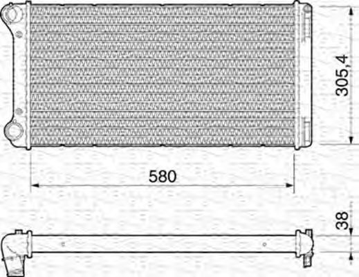 Imagine Radiator, racire motor MAGNETI MARELLI 350213200000