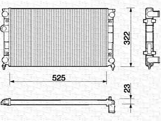 Imagine Radiator, racire motor MAGNETI MARELLI 350213213000