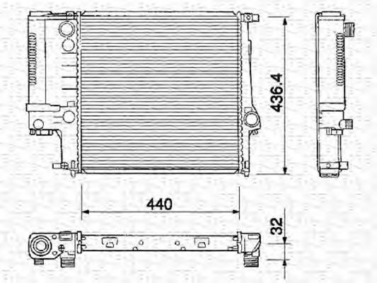 Imagine Radiator, racire motor MAGNETI MARELLI 350213218000