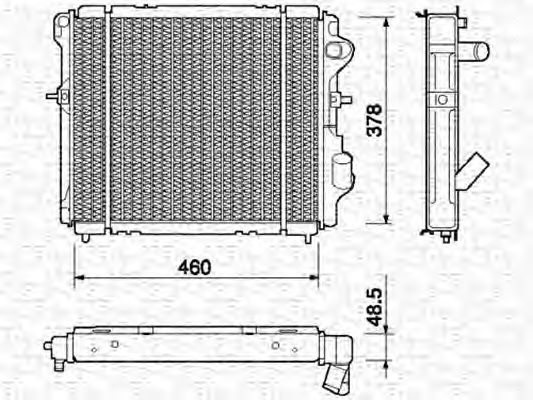 Imagine Radiator, racire motor MAGNETI MARELLI 350213227000