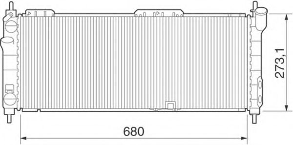 Imagine Radiator, racire motor MAGNETI MARELLI 350213275000