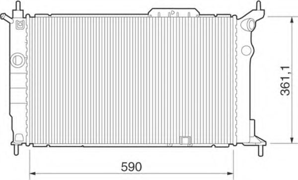 Imagine Radiator, racire motor MAGNETI MARELLI 350213277000