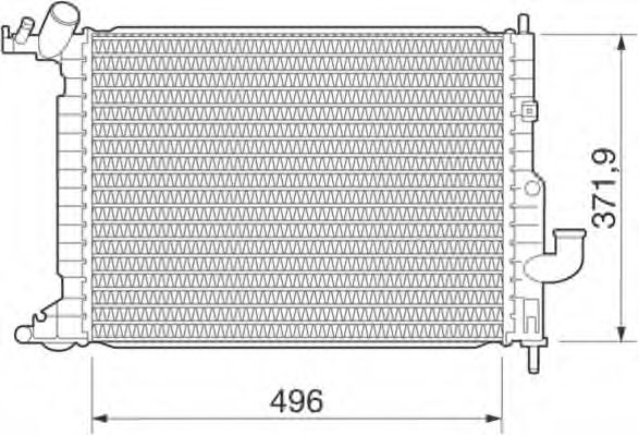 Imagine Radiator, racire motor MAGNETI MARELLI 350213278000