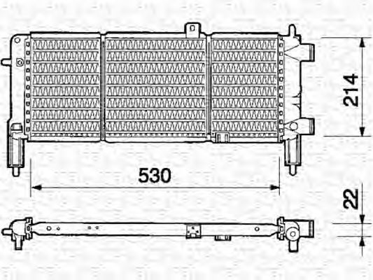 Imagine Radiator, racire motor MAGNETI MARELLI 350213323000