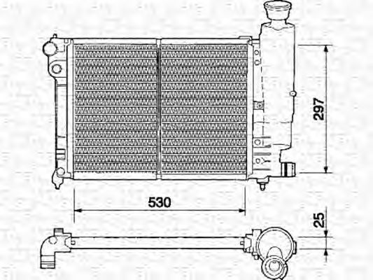 Imagine Radiator, racire motor MAGNETI MARELLI 350213329000