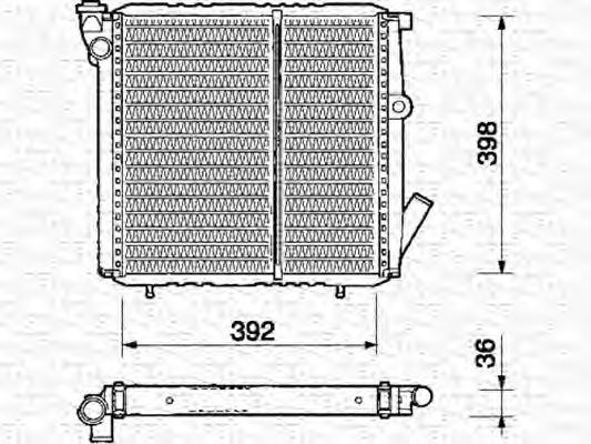 Imagine Radiator, racire motor MAGNETI MARELLI 350213349000